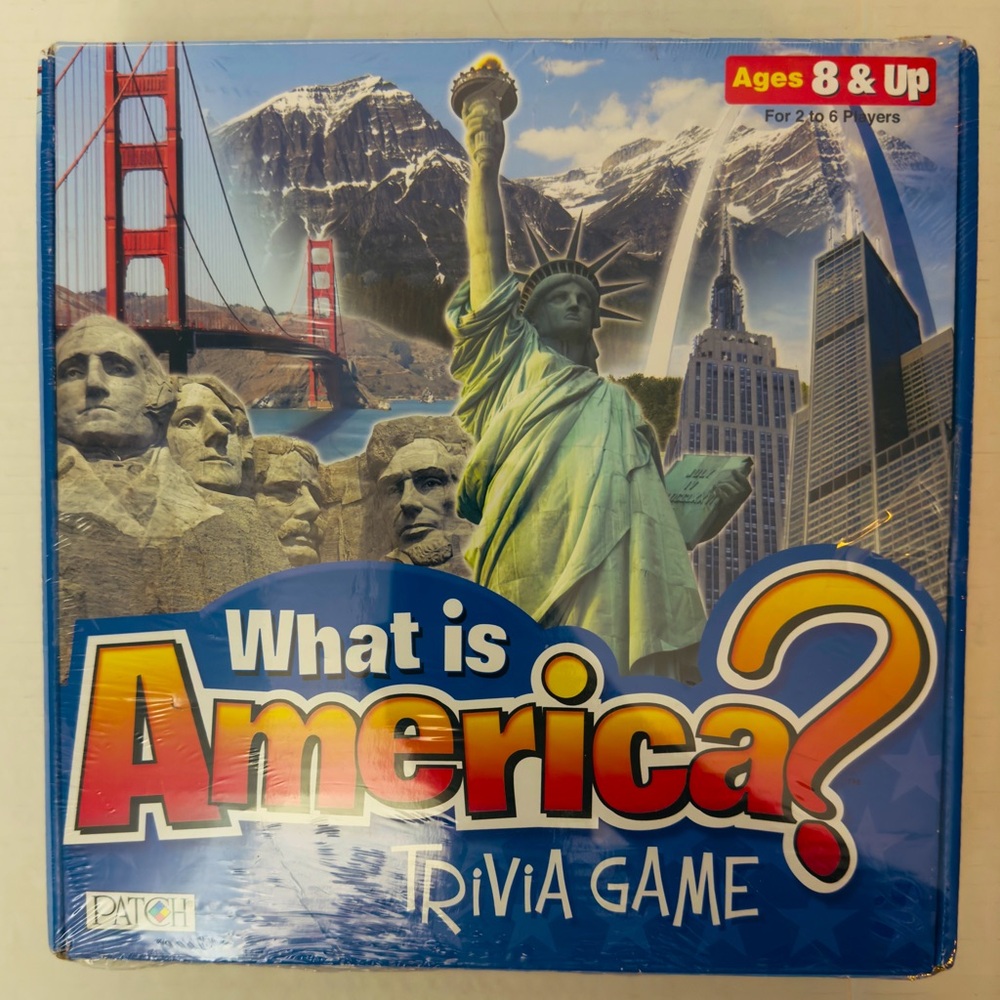 2009 Sealed What is America Family Trivia Board Game.